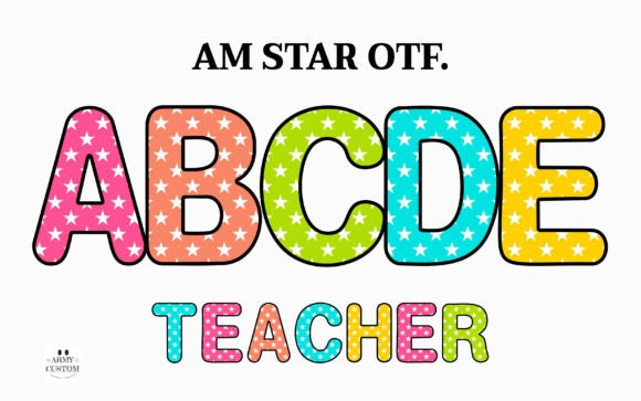 Am Star: A Friendly and Bold Display Font for Creative Projects