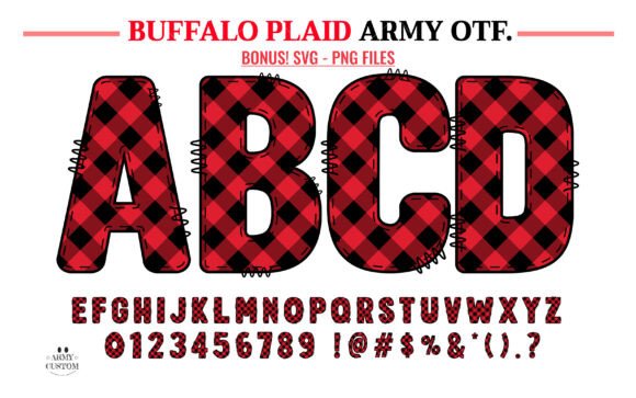 Buffalo Plaid Army: Festive Charm for Every Project