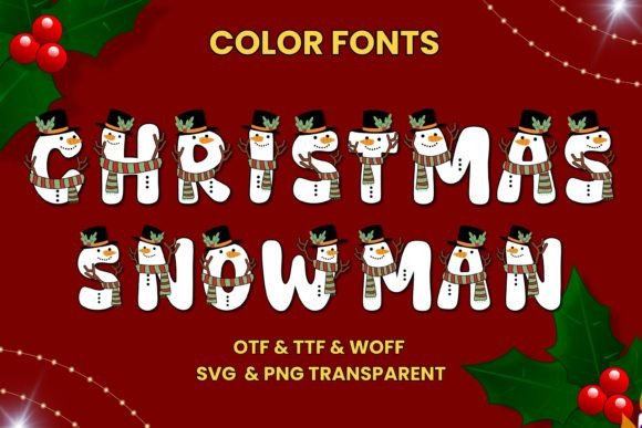 Christmas Snowman: A Playful Font for Festive Projects