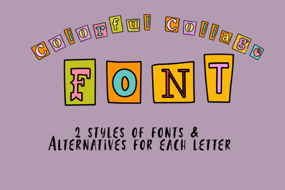 Colorful Collage: A Creative Font for Vibrant Projects