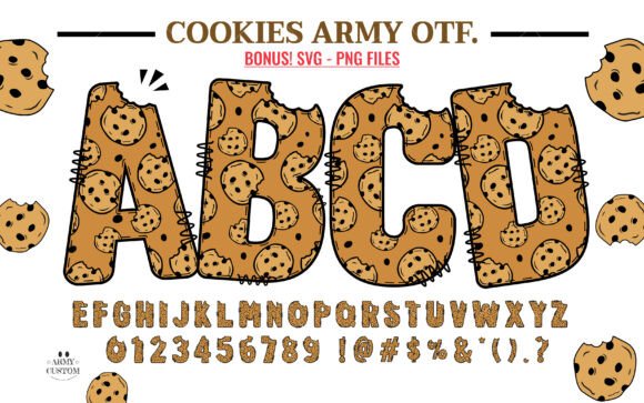 Cookies Army: Festive Font Fun for Your Holiday Designs