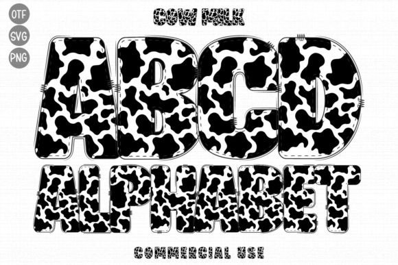 Cow Milk: A Unique Decorative Font for Creative Projects