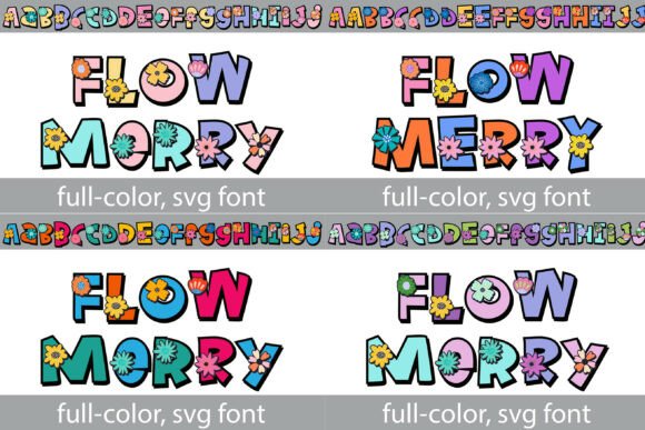 Flowmerry: A Vibrant SVG Font for Joyful Branding