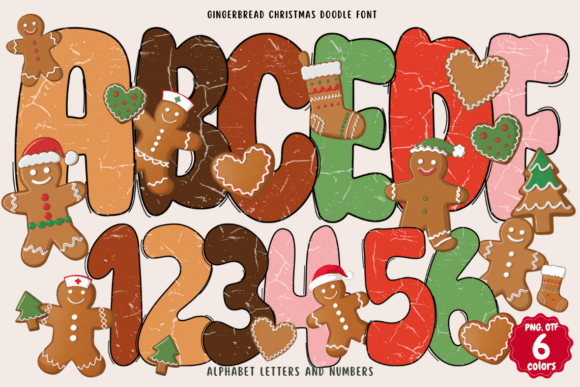 Gingerbread Christmas Doodle: A Sweet Holiday Typeface