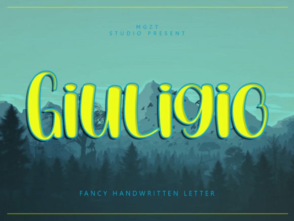 Giuligio: The Typeface That Brings Whimsical Elegance to Your Projects