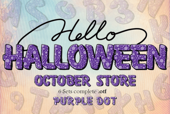 Halloween Purple Dot: A Playful Font for Festive Designs