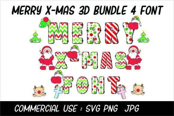 Merry X-mas: The Color Font That Brings Holiday Cheer to Your Projects