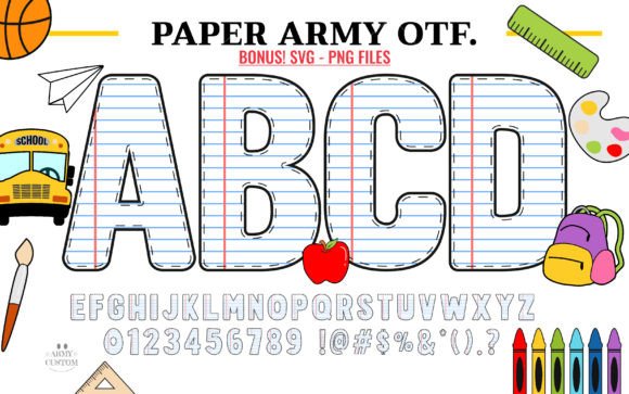 Paper Army: A Creative Font for Bold Projects