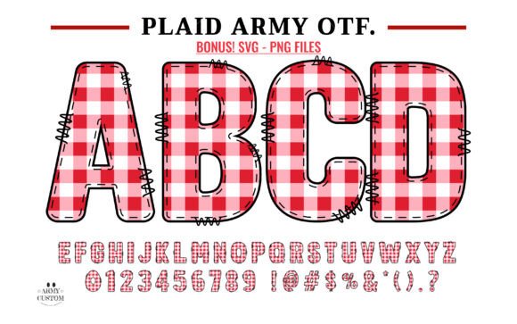 Plaid Army: A Festive Typeface for Holiday Charm