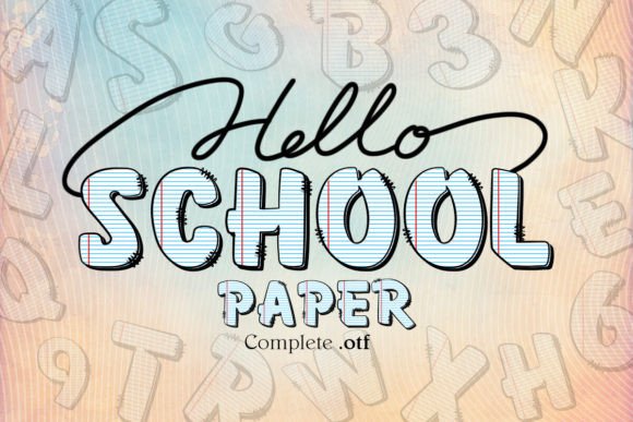 Reviving Classroom Nostalgia: The School Paper Font