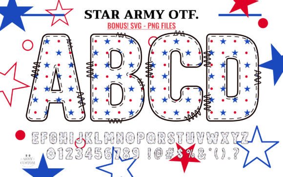Star Army Font: A Bold Fusion of Design and Patriotism