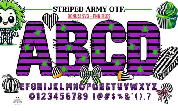 Striped Army: A Bold Typeface for Commanding Design
